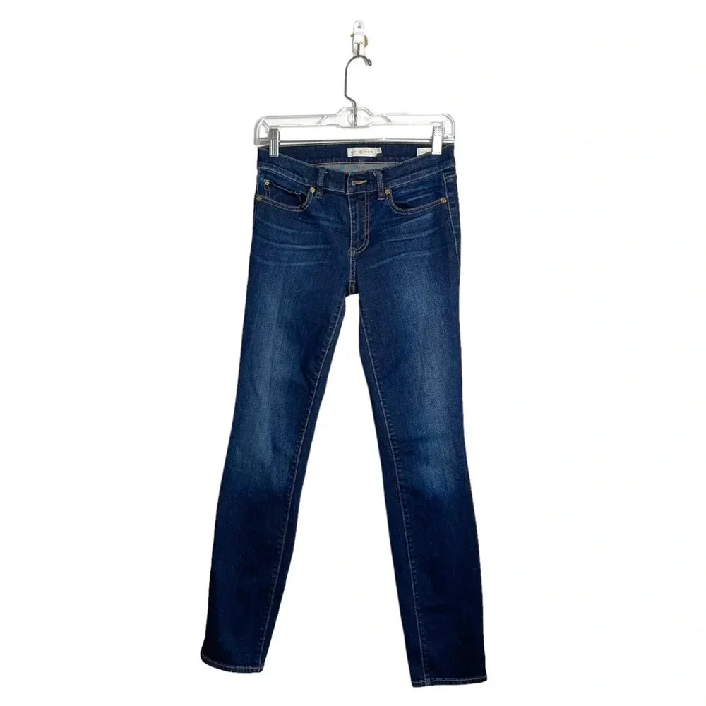 Tory Burch Dark Wash Low Rise Super Skinny Jeans 26 Women’s